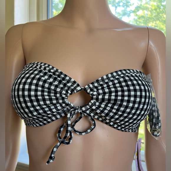 wild fable Other - Wild Fable Black and White Checkered Bandeau